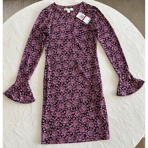 NWT Michael Kors Pink & Black Floral Dress